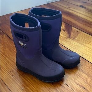 Bogs Kids Purple Waterproof Pull-On Rain Boots